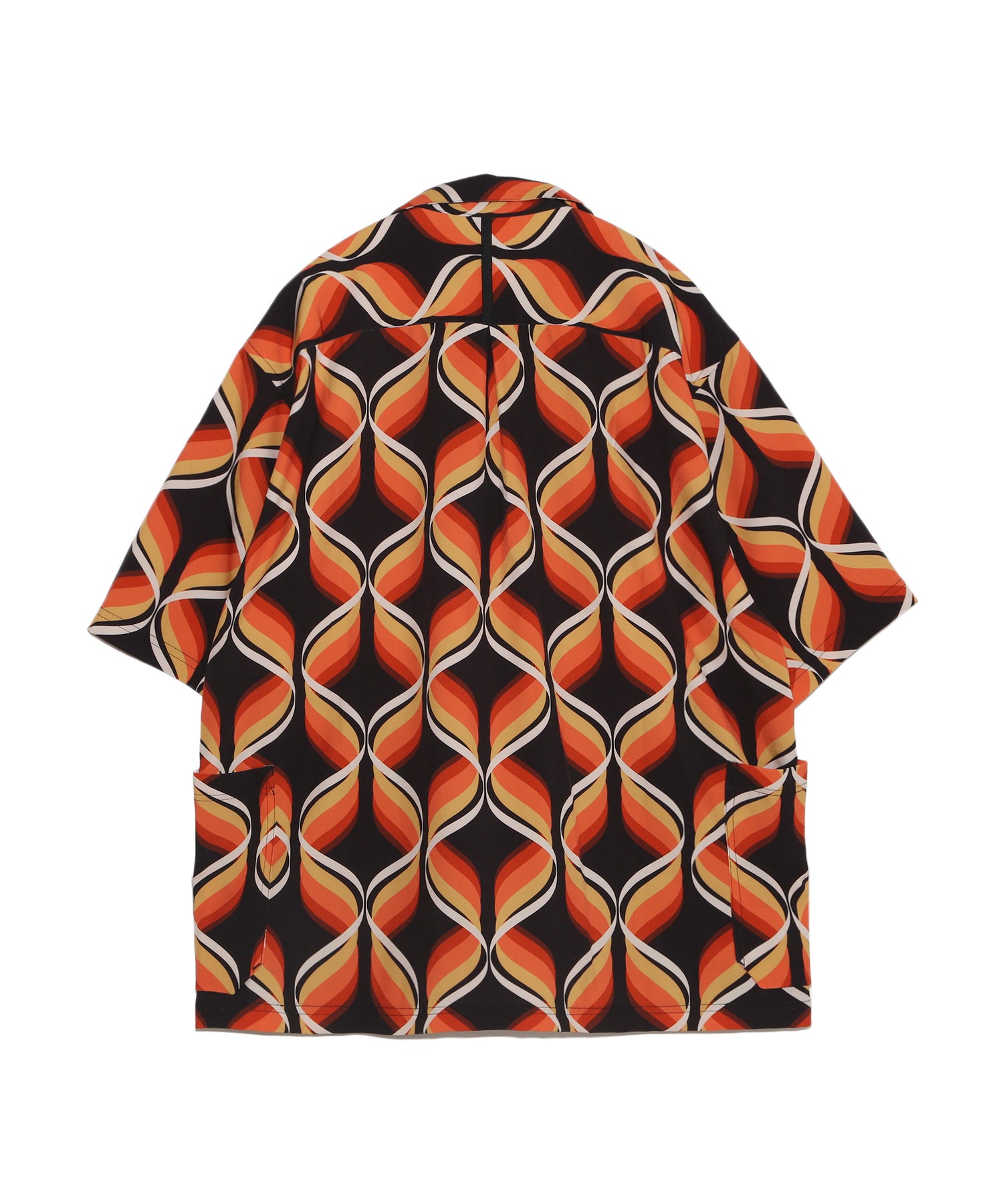 Gradient wave print shirt / M25SU2404