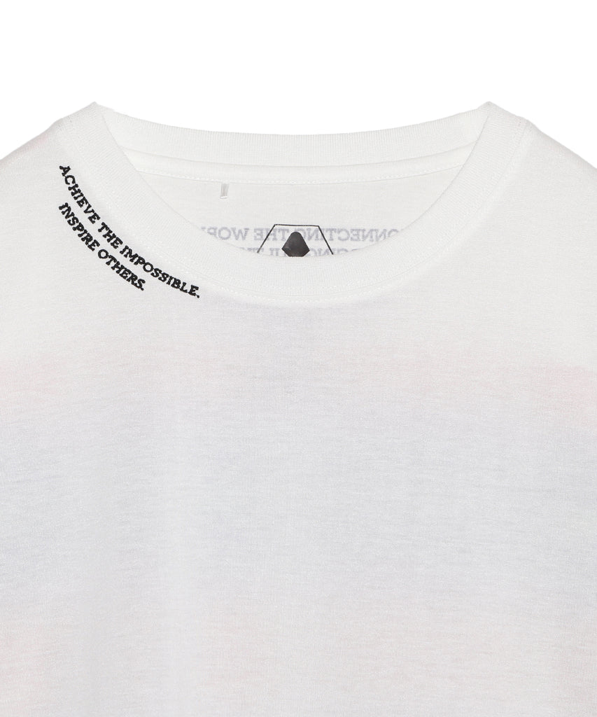 希少！限定！M！ホワイト！デプス×バスブリゲード ダブルネーム ロゴ Tシャツ MSGM】 【【NEW】MSGM ブラッシュロゴ ロングスリーブTシャツ